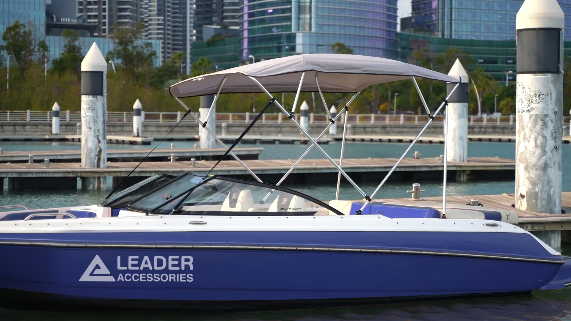 Protect Your Boat with Style: Discover the 3 Bow Bimini Top in Light Grey – Choose from 6 Perfect Sizes