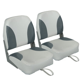 Buy white-gray Low Back Folding Boat Seats ( 2 seats )