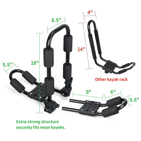 Leader Accessories 2 in 1 Folding Kayak Rack J Bar