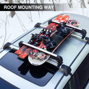 Folding Hitch-Mounted Ski & Snowboard Rack – Adjustable, Anti-Theft Lock, Fits 2'' Receivers & Cross Bars, Holds 6 Skis or 4 Snowboards-3