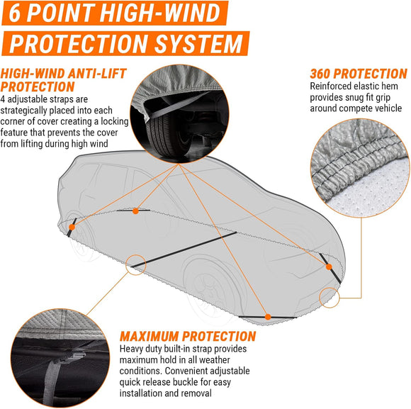 Armor All Heavy Duty Premium Waterproof All-Weather Car Cover For SUV