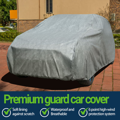 All-Weather Waterproof SUV Cover – 7-Layer Non-Woven Cotton, Full Exterior Protection from Snow, Rain, Sun & Winter Conditions