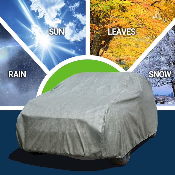 All-Weather Waterproof SUV Cover – 7-Layer Non-Woven Cotton, Full Exterior Protection from Snow, Rain, Sun & Winter Conditions