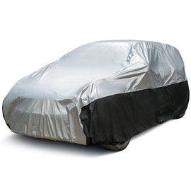 Ultimate Plus SUV Cover – Aluminum with Soft Cotton Fleece Lining, Windproof Tie-Down Straps for Secure Fit