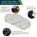 Ultimate Plus SUV Cover – Aluminum with Soft Cotton Fleece Lining, Windproof Tie-Down Straps for Secure Fit-3