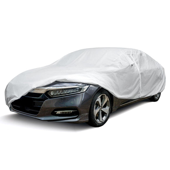 Hyvek All Weather Waterproof Car Cover Breathable and UV Protection with Ventilation Window and Door Zipper