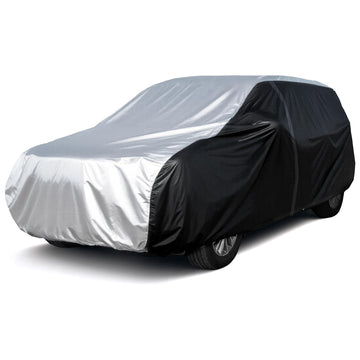 Luxury Carbon Fiber All-Weather SUV Cover – Full Exterior Protection with Zipper Door, UV, Rain, Snow & Wind Resistant for Outdoor Use - 0