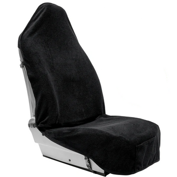 Terry Cloth Sweat Towel Seat Cover Carseat Towel Protector Waterproof Universal Fit for Car SUV Van Truck 1pc Black（2pcs)