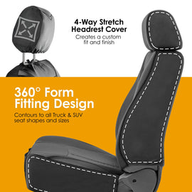 Colton Heavy Duty Truck Seat Covers for Front Seats- Fits Full-Size SUV or Truck - 0