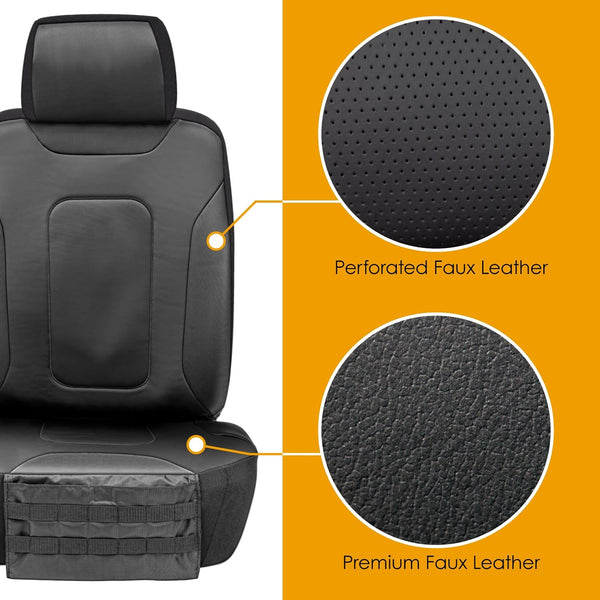 Colton Heavy Duty Truck Seat Covers for Front Seats- Fits Full-Size SUV or Truck