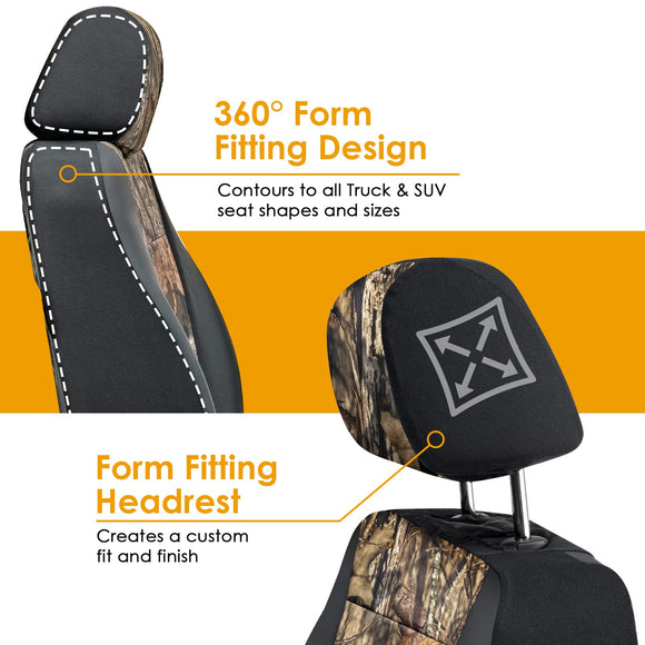 LPI Truck Mossy Oak Camo Heavy Duty Front Seat Covers for Pickup/SUV