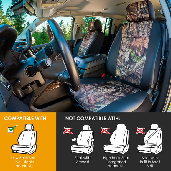 LPI Truck Mossy Oak Camo Heavy Duty Front Seat Covers for Pickup/SUV