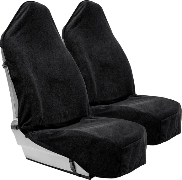 Terry Cloth Sweat Towel Seat Cover Carseat Towel Protector Waterproof Universal Fit for Car SUV Van Truck