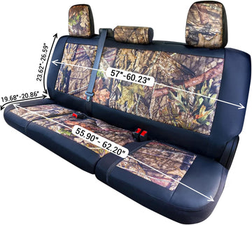 Truck Mossy Oak Camo Bench Seat Cover, Fits Full-Size Pickup Trucks - 0