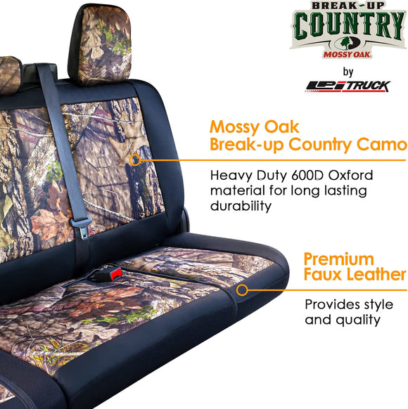 Truck Mossy Oak Camo Bench Seat Cover, Fits Full-Size Pickup Trucks