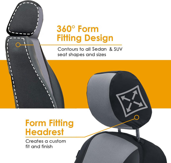 LPI Truck Maverick Heavy Duty Front Seat Covers for Sedans/SUV 2pcs