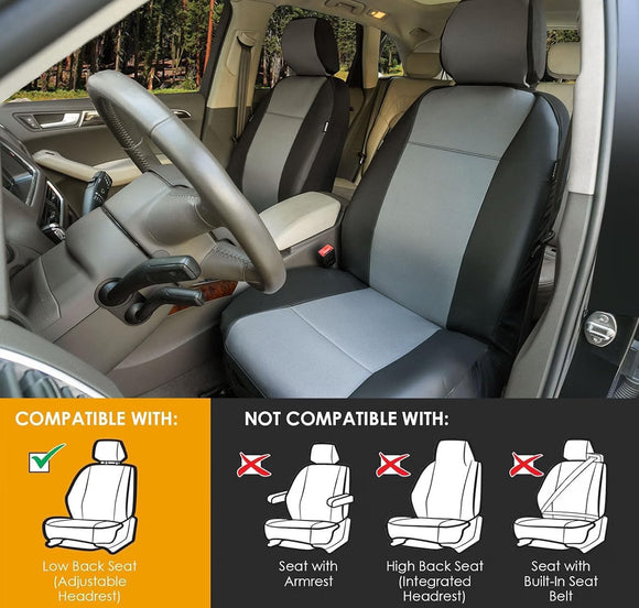 LPI Truck Maverick Heavy Duty Front Seat Covers for Sedans/SUV 2pcs