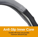 Textured Steering Wheel Cover for Trucks & SUVs, Comfort Grip, 15.5"-16"-4