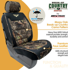 LPI Truck Mossy Oak Camo Heavy Duty Front Seat Covers 2PCS for Pickups/SUVs - 0