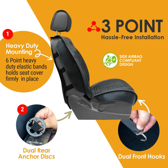 LPI Truck Heavy Duty Front Seat Covers for Full-Size Pickup/SUV