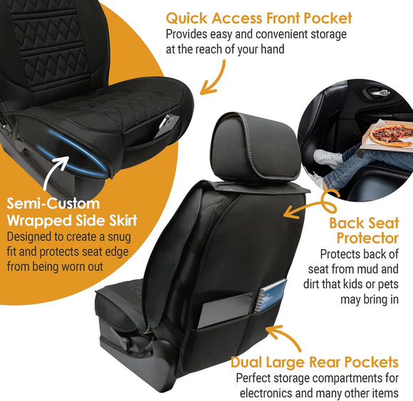 LPI Truck Heavy Duty Front Seat Covers for Full-Size Pickup/SUV