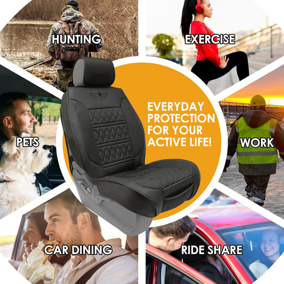LPI Truck Heavy Duty Front Seat Covers for Full-Size Pickup/SUV