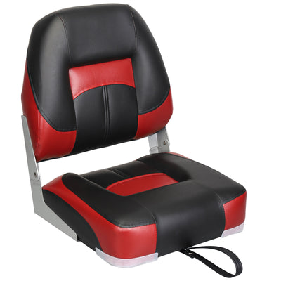 Buy black-red Low Back Fold Down Fishing Boat Seats