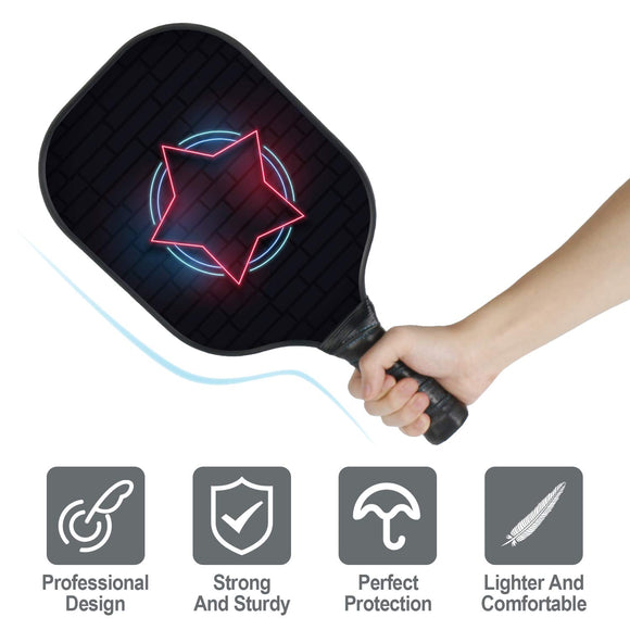 Lightweight Pickleball Paddle Set - NEON