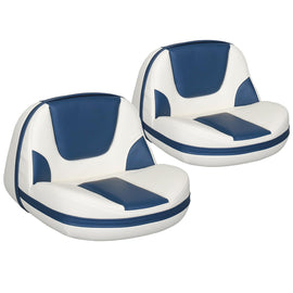 Buy white-blue Pro Casting Boat Seat Lean Seat （ 2 seats )