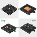 Quick Disconnect Boat Seat Mount with 360° Swivel Plate,1 Set-4