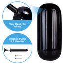 Hole-through-middle Ribbed UV-resistant Boat Fender  (4pcs/set)-3