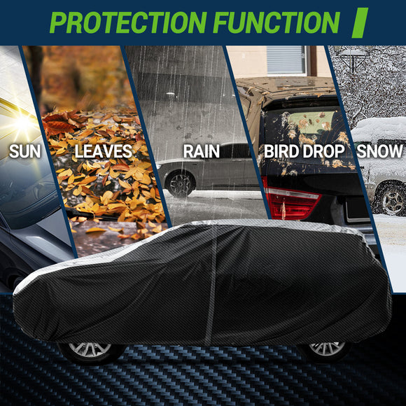 Carbon Fiber Luxury All Weather Protection Hatchback Covers Hatch H2 166"-175"