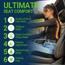 Gel Memory Foam Seat Cushion for Tailbone Pain Relief-12