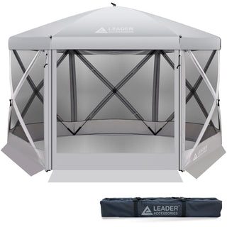 Buy silver Gazebo Tent Pop Up Canopy Instant Screen House HUB SCREEN HOUSE