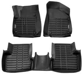 3D Floor Mat Liner, Jeep Cherokee 2016-2018 Front and Rear Seat 3pc