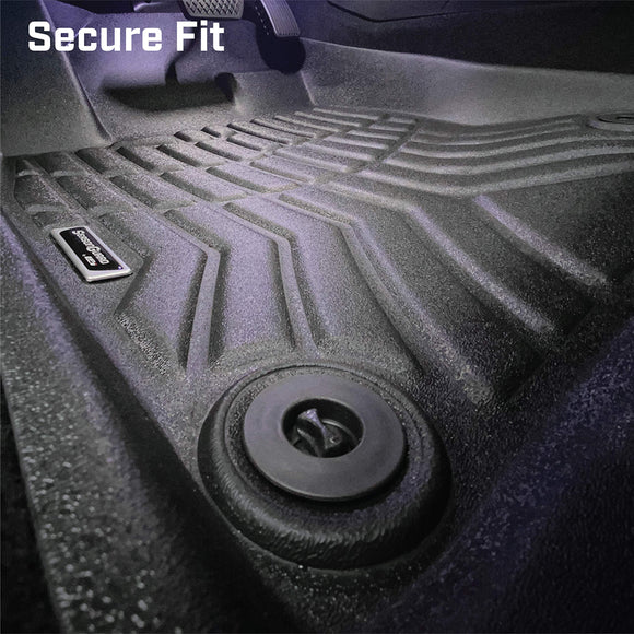 3D Floor Mat Liner, Ford F-150 Raptor Supercrew 2015-2020 Front and Rear Seat 3pc