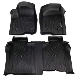 Floor Mat Liner, Chevrolet Silverado 1500 Crew Cab 2019-2020 Front and Rear Seat 3pc