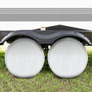 Carbon Fiber Tire Cover, Fit Truck SUV RV Trailer Camper 4pack(Silver)-6