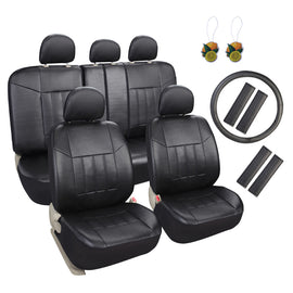Faux Leather Car Seat Covers Full Set