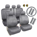 Faux Leather Car Seat Covers Full Set-2