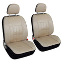 Faux Leather Car Seat Covers (Set of 2) - Universal Fit Cars SUV Trucks