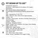 Basic Guard Universal Fit Sedan Car Cover – 3-Layer Non-Woven Fabric for All-Weather Protection-7