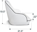 Premium Boat Seats Model B | Pontoon Captains Bucket Boat Seats-8