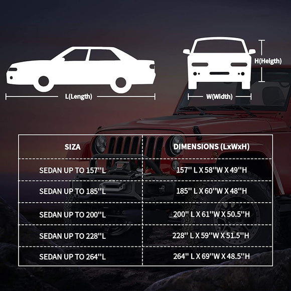 Basic Guard Universal Fit Sedan Car Cover – 3-Layer Non-Woven Fabric for All-Weather Protection