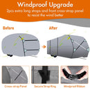 Travel Trailer RV Cover 300D Top Premium Fabric GRAY-5