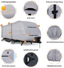 Travel Trailer RV Cover with 300D Ripstop Polyester-4