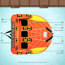 3-Person Towable Tube 2 Colors - Front & Back Tow Points-4