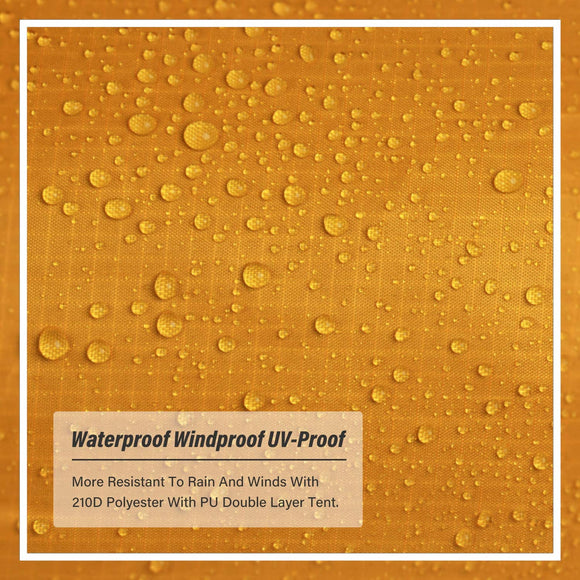 Backpacking Tent 2 Person Orange