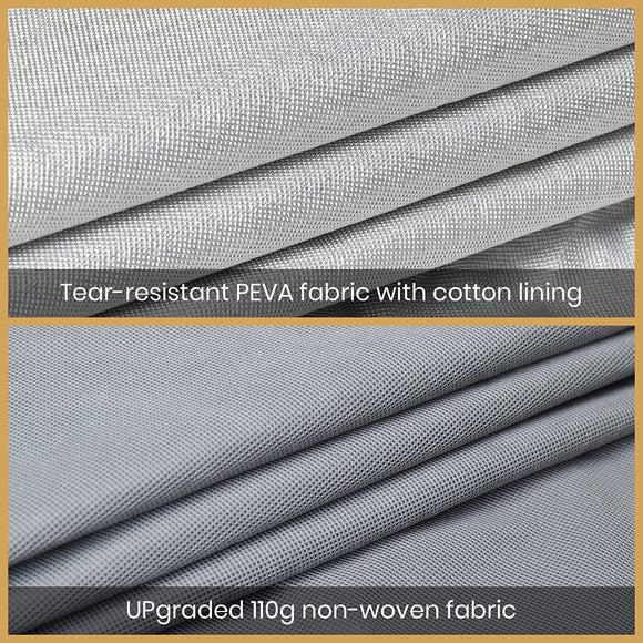 Travel Trailer RV Cover with Tear-Resistant  Aluminum Film Top and Soft Cotton Lining