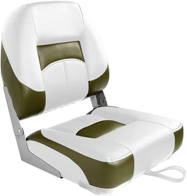 Buy white-olive-1-seat Low Back Fold Down Fishing Boat Seats
